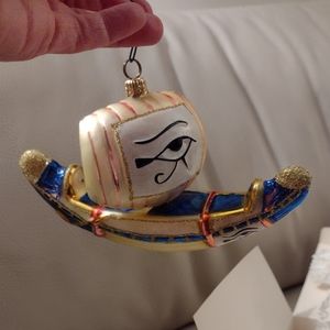 Kurt Adler Cleopatra's Barge Polonaise  Egyptian Ornament